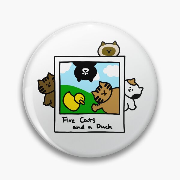 Item preview, Five Cats and a Duck in and out the photo designed and sold by superbaechoo.