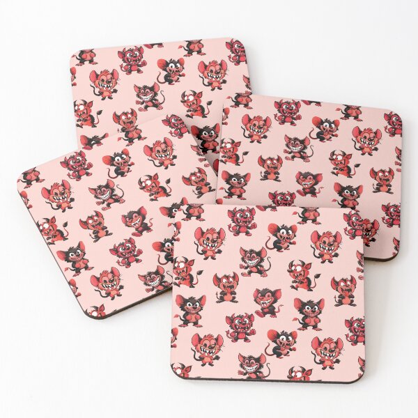 Item preview, Funny red devils pattern design designed and sold by AlchemyColor.