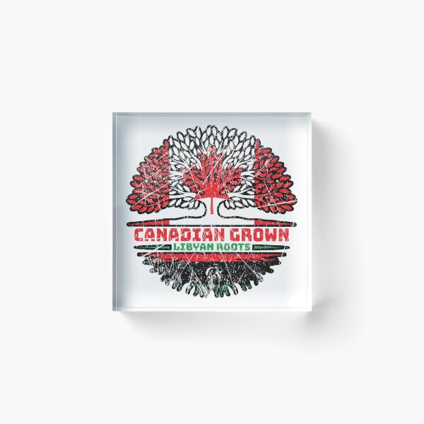 Item preview, Libya Libyan Canadian Canada Tree Roots Flag designed and sold by FlagX.
