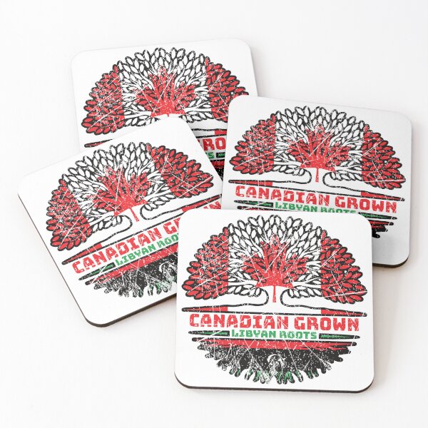Item preview, Libya Libyan Canadian Canada Tree Roots Flag designed and sold by FlagX.