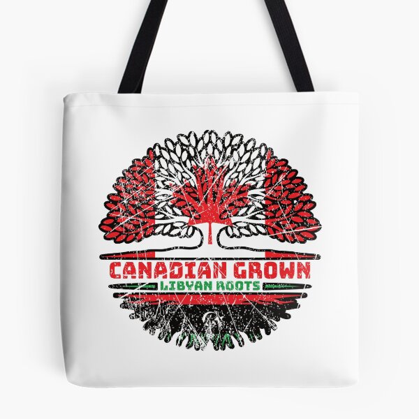 Item preview, Libya Libyan Canadian Canada Tree Roots Flag designed and sold by FlagX.