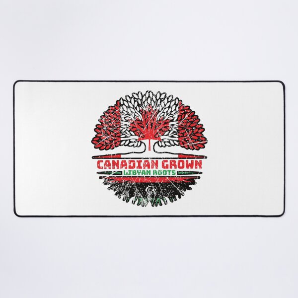 Item preview, Libya Libyan Canadian Canada Tree Roots Flag designed and sold by FlagX.