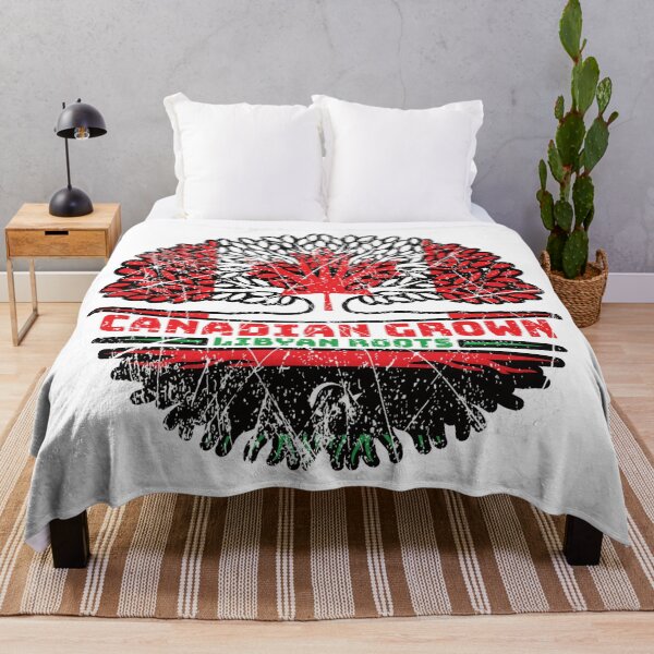 Item preview, Libya Libyan Canadian Canada Tree Roots Flag designed and sold by FlagX.