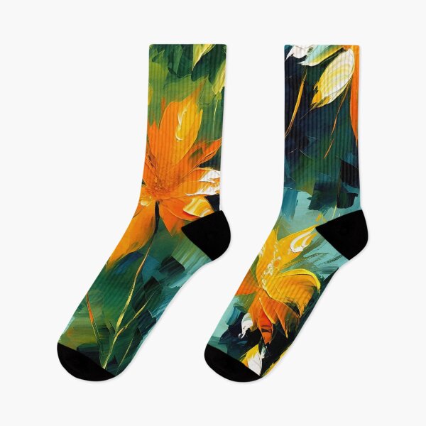 Item preview, pintura del cuchillo de paleta del arte de la flor designed and sold by artsake4.