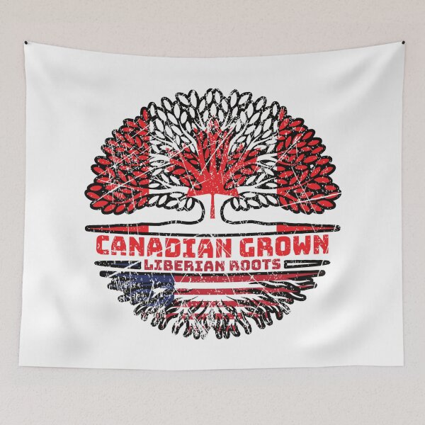 Item preview, Liberia Liberian Canadian Canada Tree Roots Flag designed and sold by FlagX.