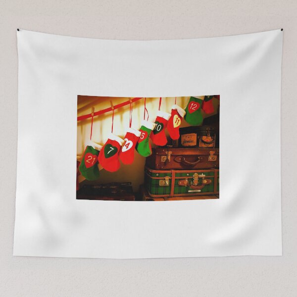 Item preview, Christmas Advent Stockings And Old Retro Suitcases designed and sold by exploramum.