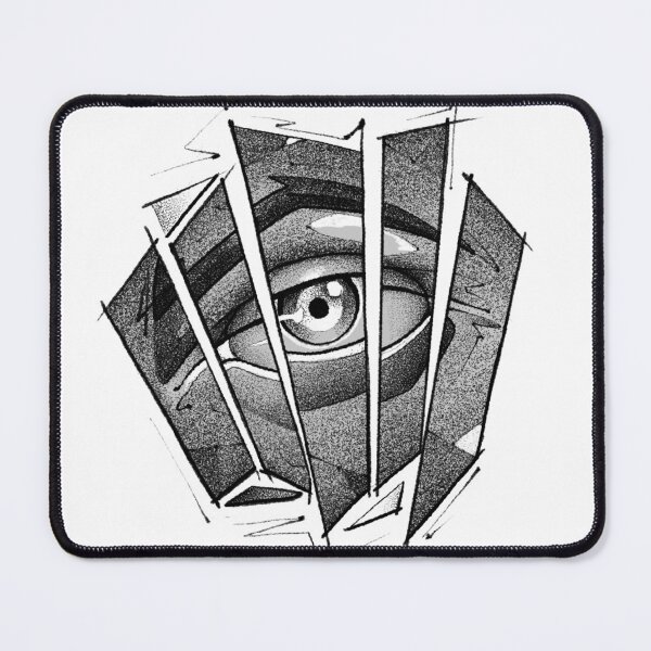 Item preview, SHATTERED EYE | Sketchy Dot Work Design designed and sold by Aléxis d’Almeida.