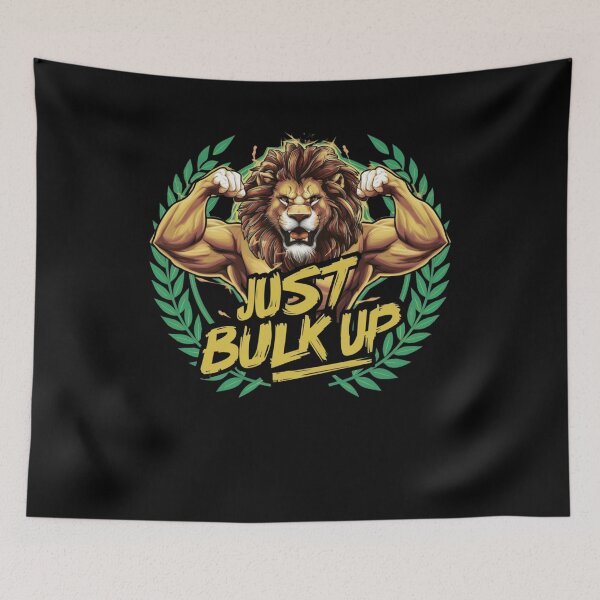 Item preview, Just Bulk Up Bodybuilding Gym Workout - Lion designed and sold by hero98.