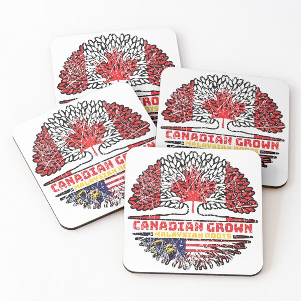 Item preview, Malaysia Malaysian Canadian Canada Tree Roots Flag designed and sold by FlagX.