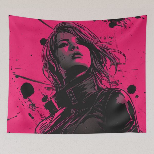 Item preview, Yakuza Cyberpunk Girl Japanese Vaporwave Urban Style designed and sold by Nightarcade.
