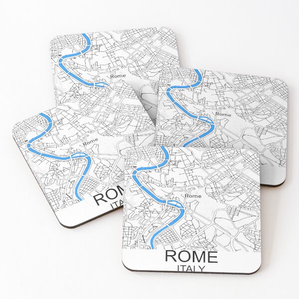 Item preview, MINIMAL MAP OF ROME ITALY designed and sold by Brian Nicholls.