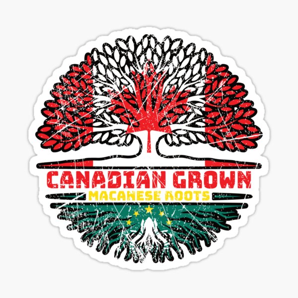 Item preview, Macau Macanese Canadian Canada Tree Roots Flag designed and sold by FlagX.