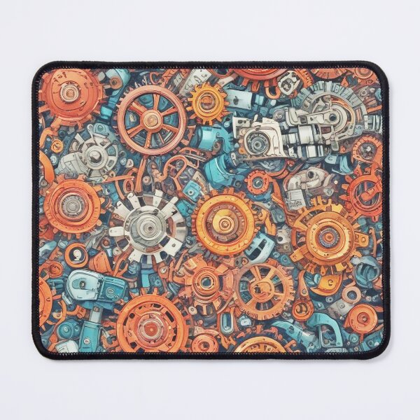 Item preview, Machinery simulation robotic design print designed and sold by Anshu3813.