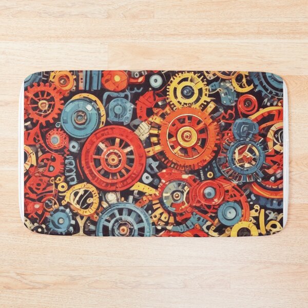 Item preview, Machinery simulation robotic design print designed and sold by Anshu3813.