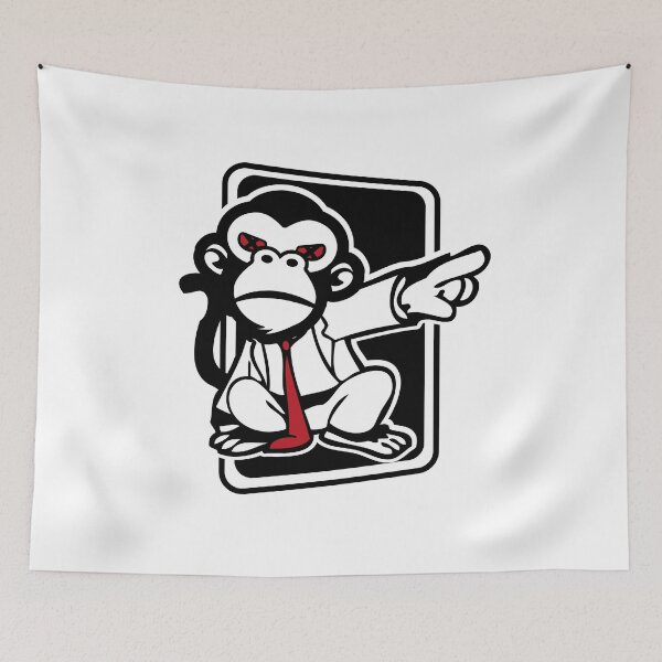 Item preview, aggressive monkey designed and sold by manuvila.