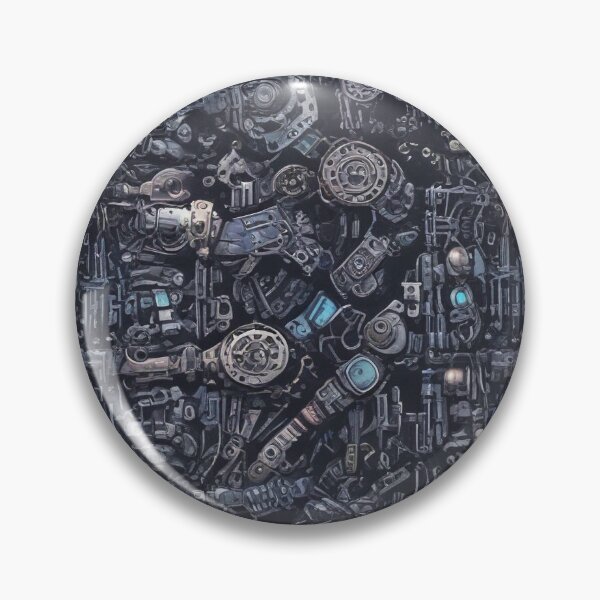 Item preview, Machinery simulation robotic design print designed and sold by Anshu3813.
