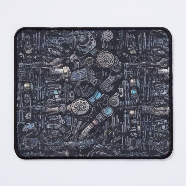 Item preview, Machinery simulation robotic design print designed and sold by Anshu3813.