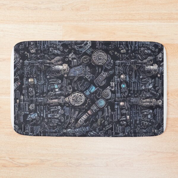 Item preview, Machinery simulation robotic design print designed and sold by Anshu3813.