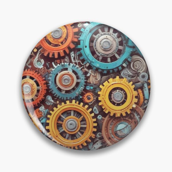 Item preview, Machinery simulation robotic design print designed and sold by Anshu3813.