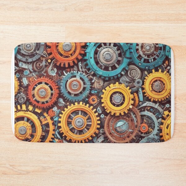 Item preview, Machinery simulation robotic design print designed and sold by Anshu3813.