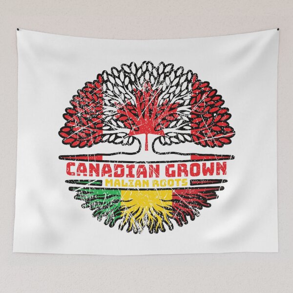 Item preview, Mali Malian Canadian Canada Tree Roots Flag designed and sold by FlagX.