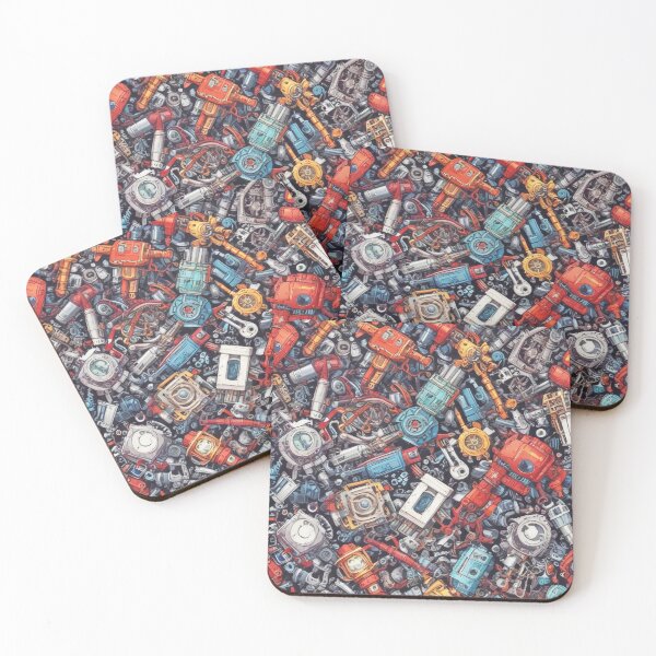 Item preview, Machinery simulation robotic design print designed and sold by Anshu3813.