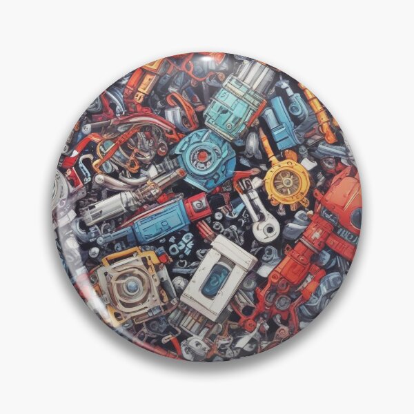 Item preview, Machinery simulation robotic design print designed and sold by Anshu3813.