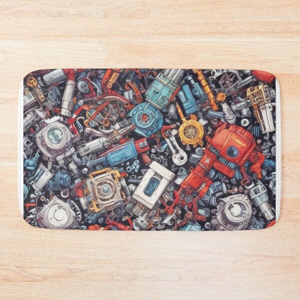 Item preview, Machinery simulation robotic design print designed and sold by Anshu3813.