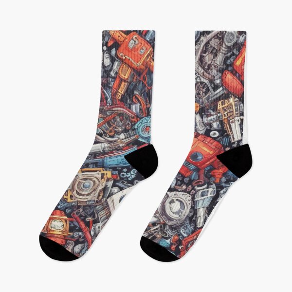 Item preview, Machinery simulation robotic design print designed and sold by Anshu3813.
