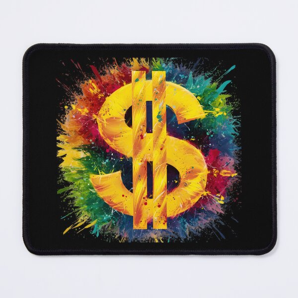 Item preview, Dollar sign colour splashes designed and sold by DZ-Merch.