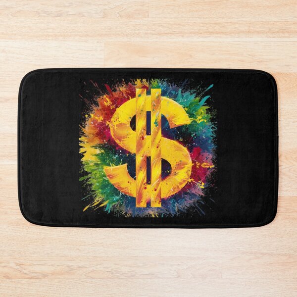 Item preview, Dollar sign colour splashes designed and sold by DZ-Merch.