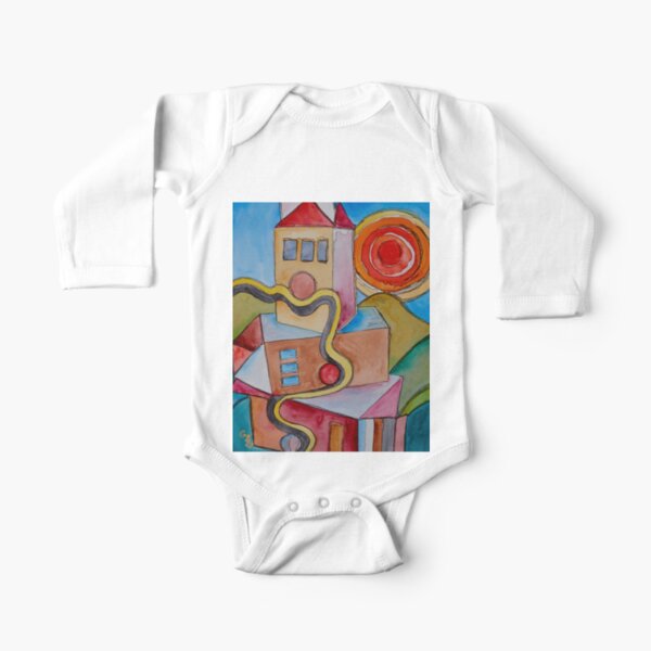 My City Long Sleeve Baby One-Piece