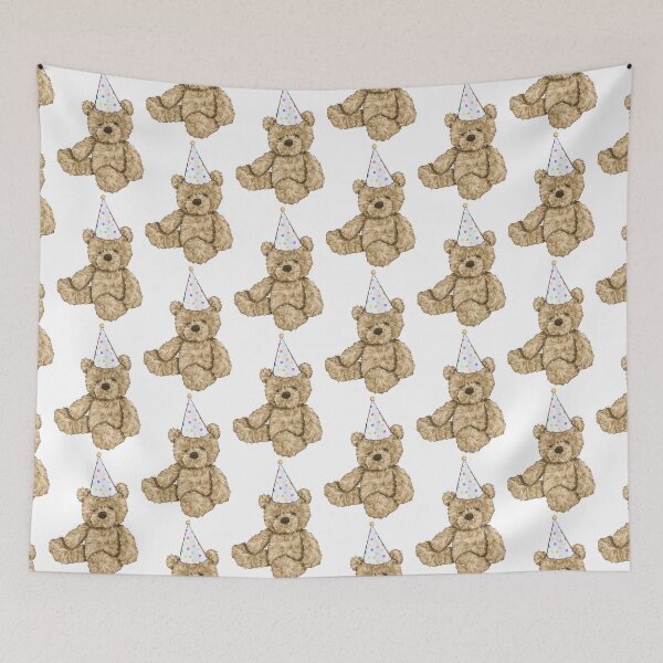 Item preview, Cuddly Teddy Bear Party Baby Bear Happy Birthday Party designed and sold by CreativeBu.