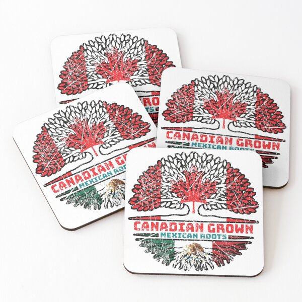 Item preview, Mexico Mexican Canadian Canada Tree Roots Flag designed and sold by FlagX.