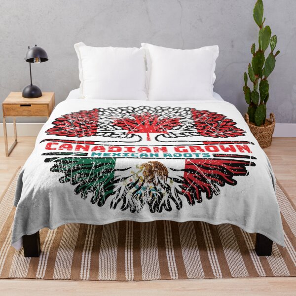 Item preview, Mexico Mexican Canadian Canada Tree Roots Flag designed and sold by FlagX.