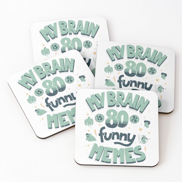 Item preview, My brain is 80% funny memes designed and sold by Anti-Style.