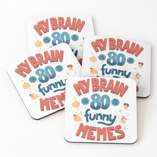 Item preview, My brain is 80% funny memes designed and sold by Anti-Style.