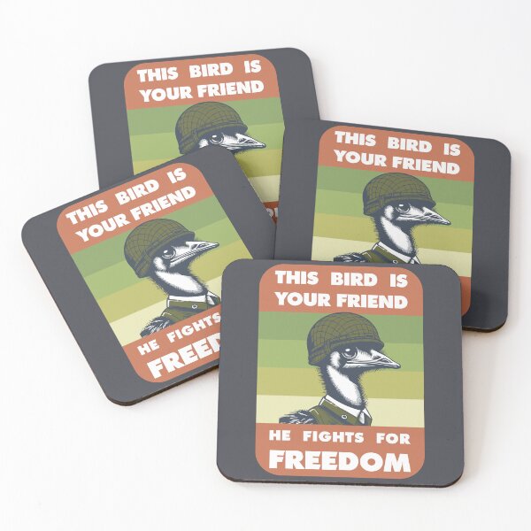 Item preview, Great Emu War - This Bird Fights for Freedom! designed and sold by BRU Design.