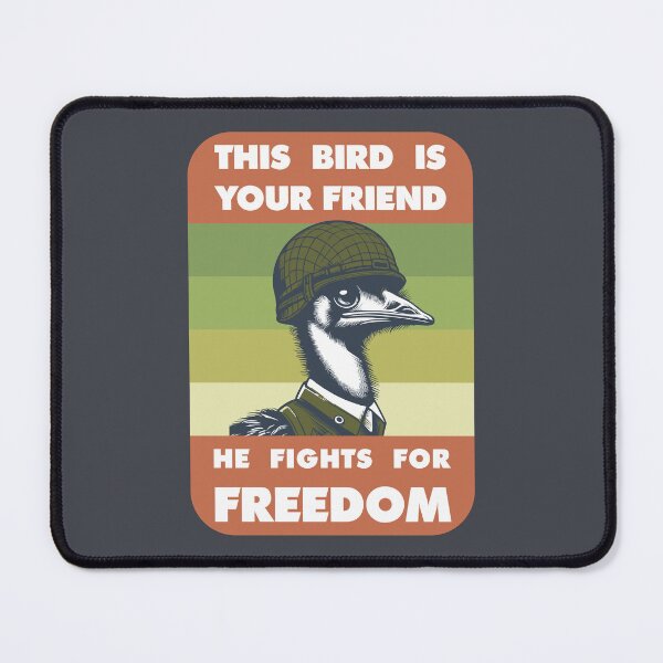 Item preview, Great Emu War - This Bird Fights for Freedom! designed and sold by BRU Design.