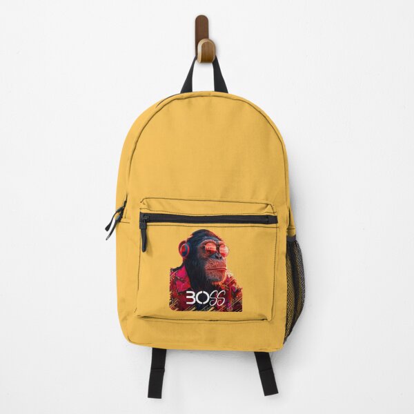 Item preview, Chimpanzee Boss enjoying his vacation wearing sunglasses and a headset. designed and sold by hojeong-art.