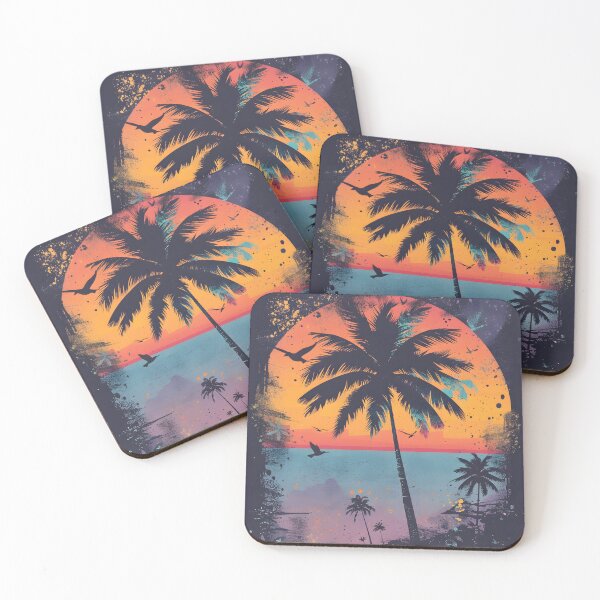 Item preview, Tropical palm beach designed and sold by SunMoonMilk.
