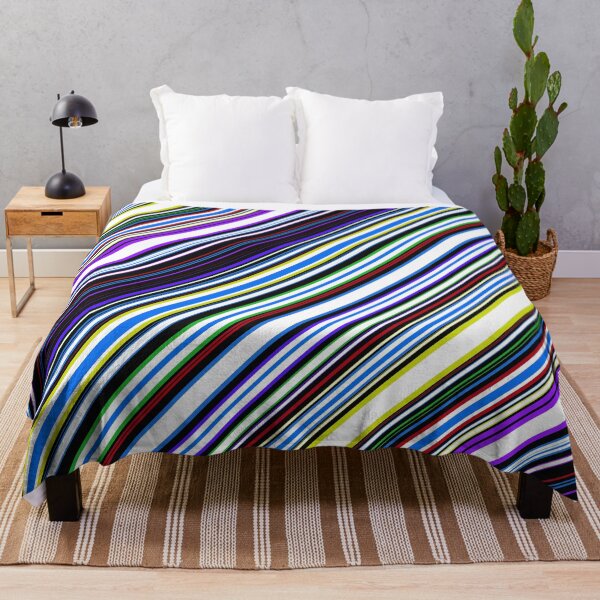 Abstract stripes Throw Blanket