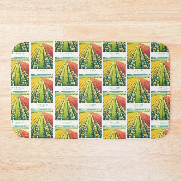 Item preview, Vintage Tulip Fields Netherlands - Minimalist Retro Travel Poster designed and sold by pod24.