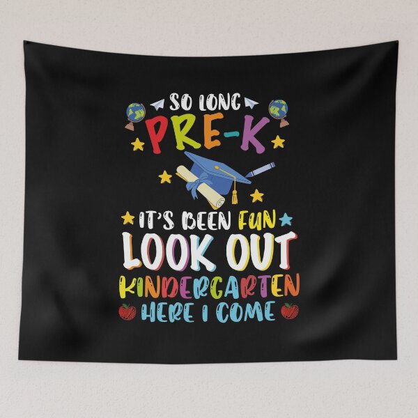 Item preview, So Long PRE-K It's Been Fun Look Out Kindergarten Here I Come, Graduation designed and sold by VerdePlantTees.