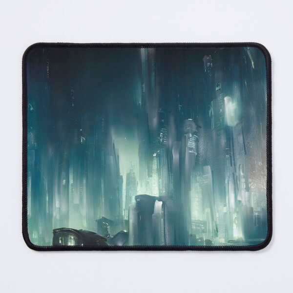 Item preview, Blue Blade City - Digital Art designed and sold by Adrian I Barnett.