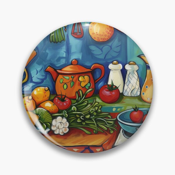 Item preview, Contemporary Folk Art For Kitchen designed and sold by wildpiksel.