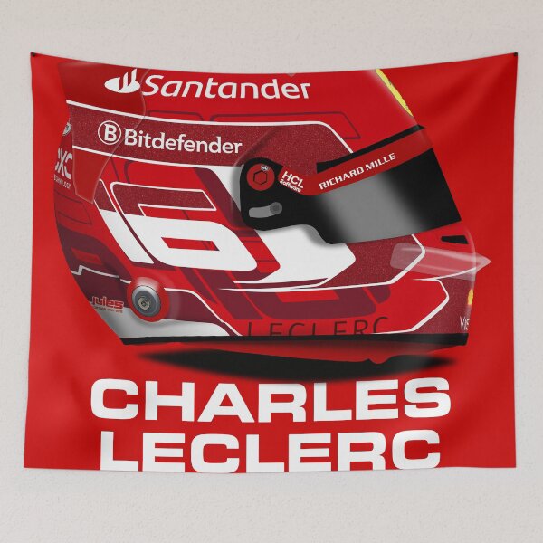 Item preview, Charles Leclerc - Ferrari SF24 - 2024 F1 season helmet designed and sold by JageOwen.