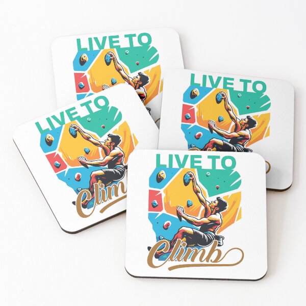Item preview, Live to Climb - Happy Rock Climber designed and sold by PrintMastery.