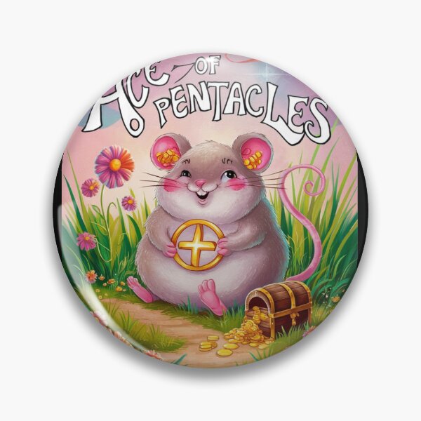 Item preview, Tarot Card - Ace of Pentacles. mouse theme, mouse lover, cute mouse designed and sold by ZodiacWonders.