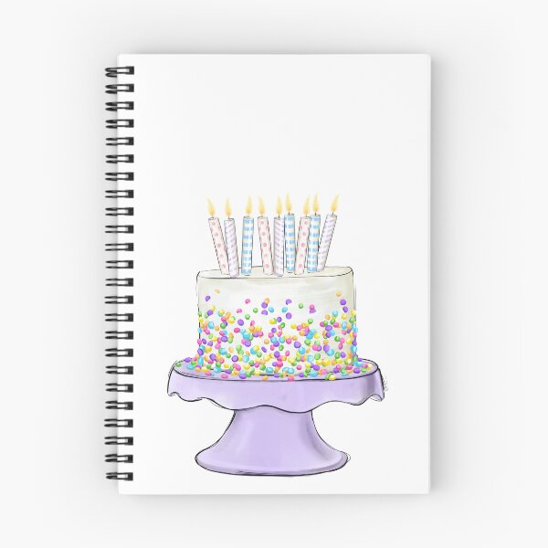 Item preview, Festive Birthday Cake on Purple Stand Happy Birthday Party designed and sold by CreativeBu.